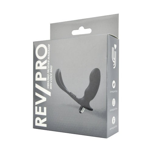 Box packaging of a REV/PRO product on a white background