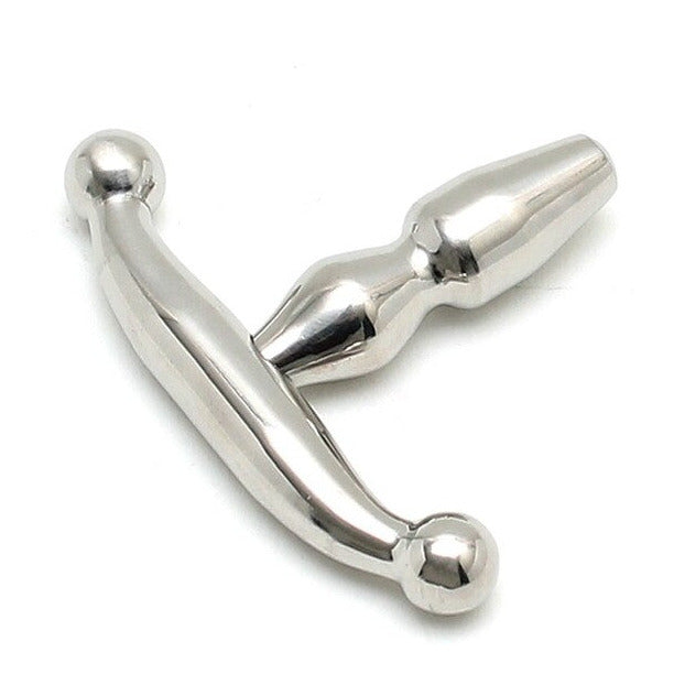 Rimba Bondage Play Small Stainless Steel Urethral Penis Plug CBT on a white background