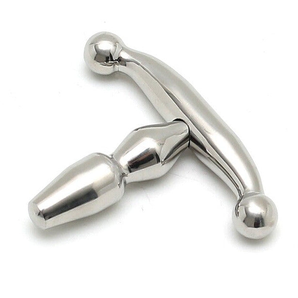 Rimba Bondage Play Small Stainless Steel Urethral Penis Plug CBT on a white background