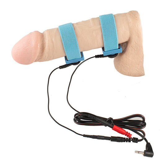 Rimba Electro Stimulation Flexible Electosex Velcro E-Stim Penis Straps on a white background