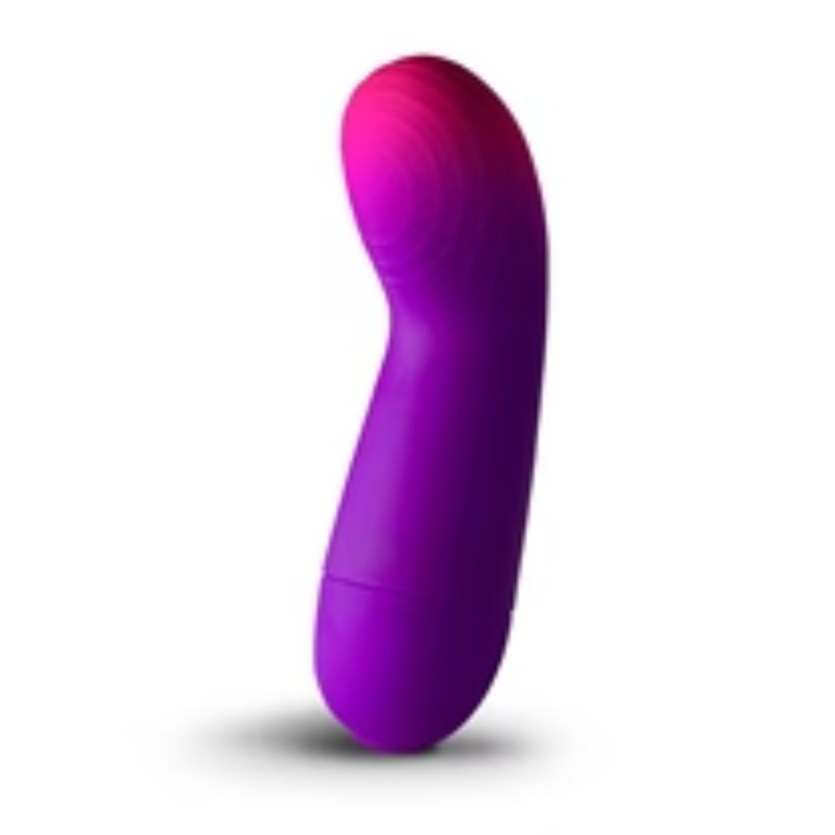 Purple and pink sex toy on a white background