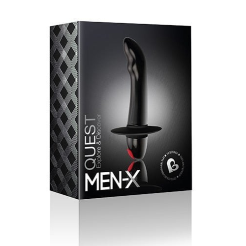 Men-X product packaging with black and silver design on a white background