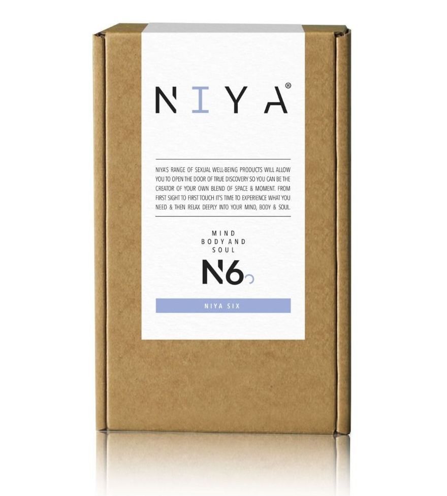 NIYA product packaging with a white label on a beige box