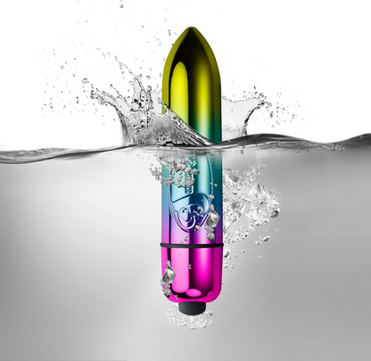 Colorful underwater bullet vibrator with water splash effect