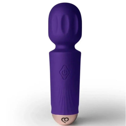 Rocks Off Rechargeable Mini Massage Wand Violet Dream Vibrator on a white background