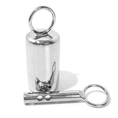 Rouge Stainless Steel Ice Lock Time-Release Bondage Restraint on a white background