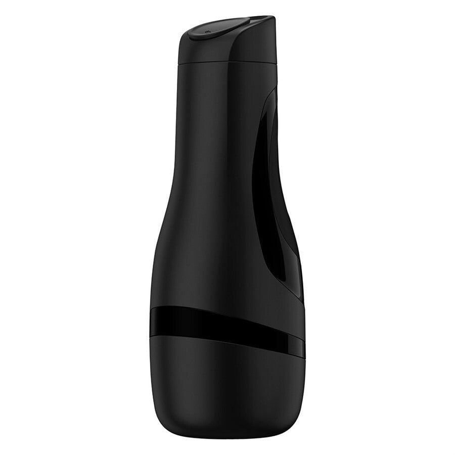 Black male masturbator stroker on a white background