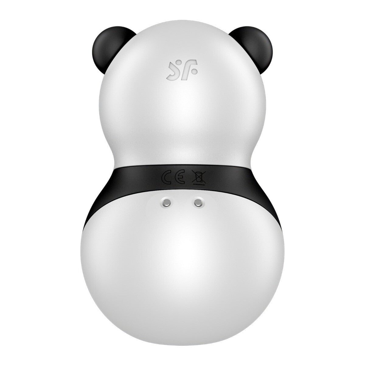 White gourd-shaped night light with panda ears on a white background
