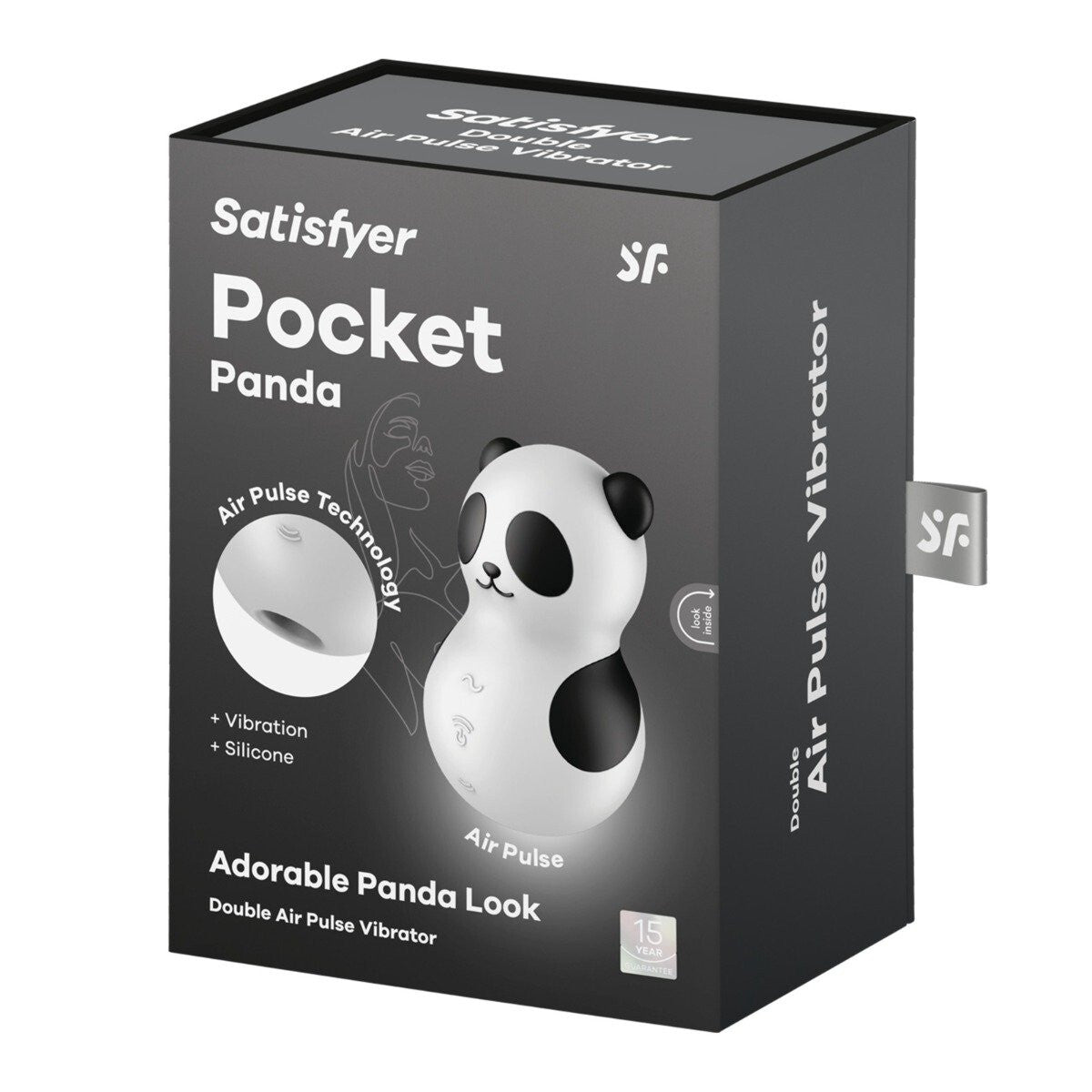 Satisfyer Pocket Panda packaging on a white background