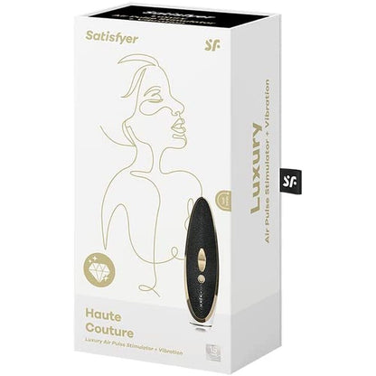 Satisfyer Luxe air pulse stimulator packaging on a white background