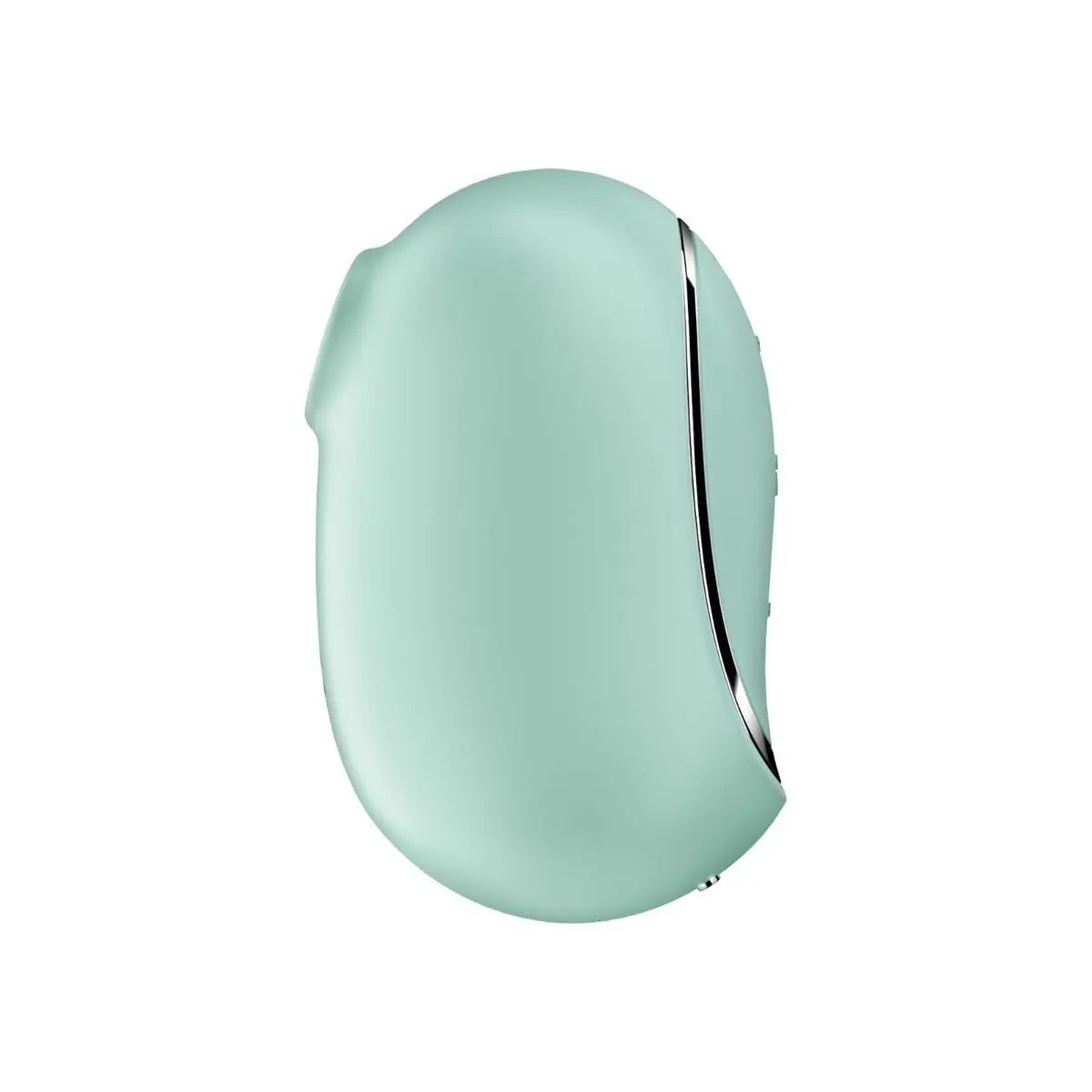 Mint green electronic device on a white background