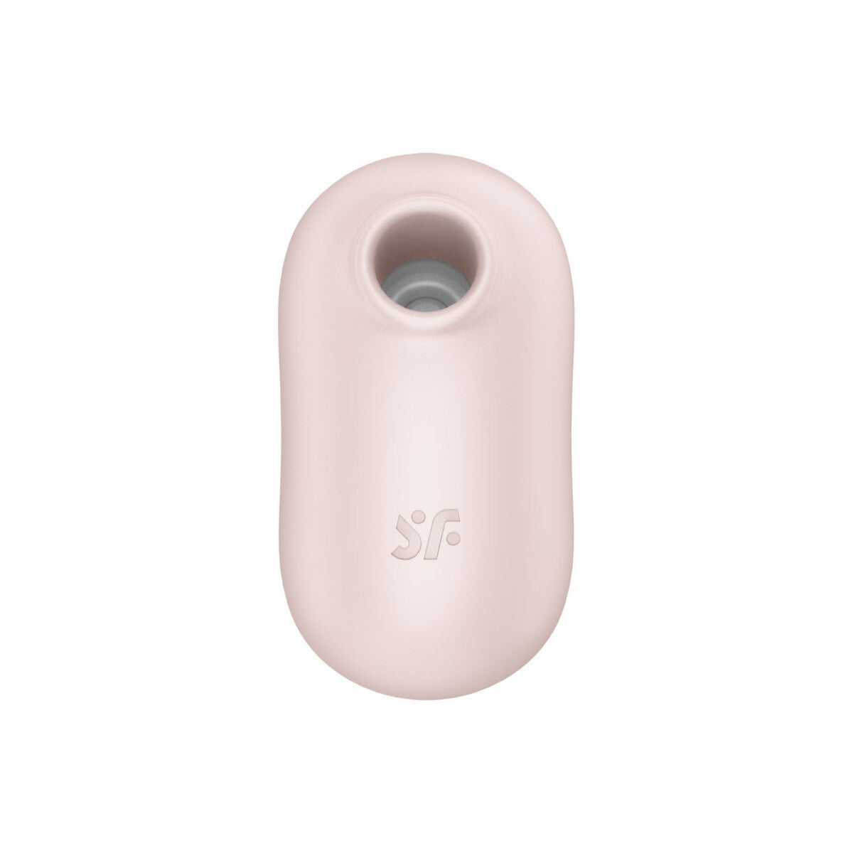 Pink silicone sleeve with a logo on a white background