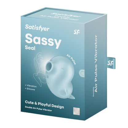 Box of Satisfyer Sassy Seal product on a white background