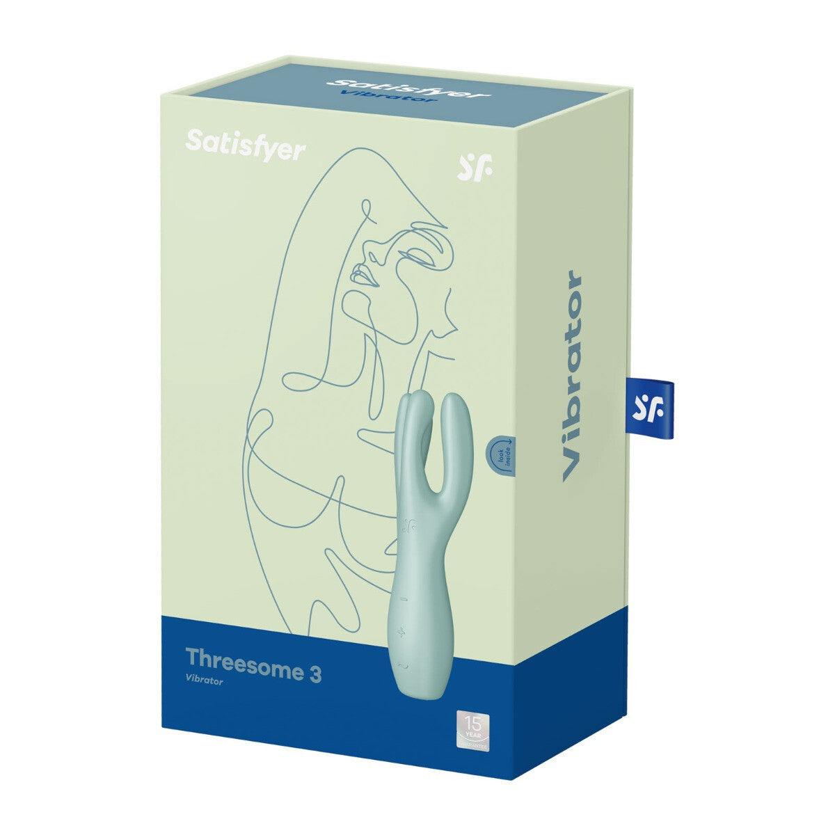 Satisfyer Threesome 3 vibrator packaging on a white background