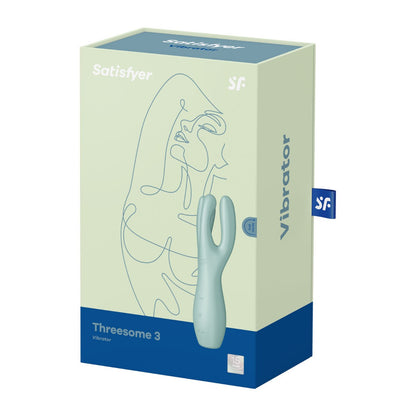 Satisfyer Threesome 3 vibrator packaging on a white background
