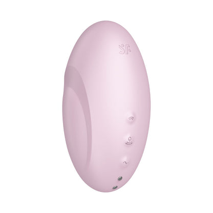 Pink electronic device with brand logo on a white background