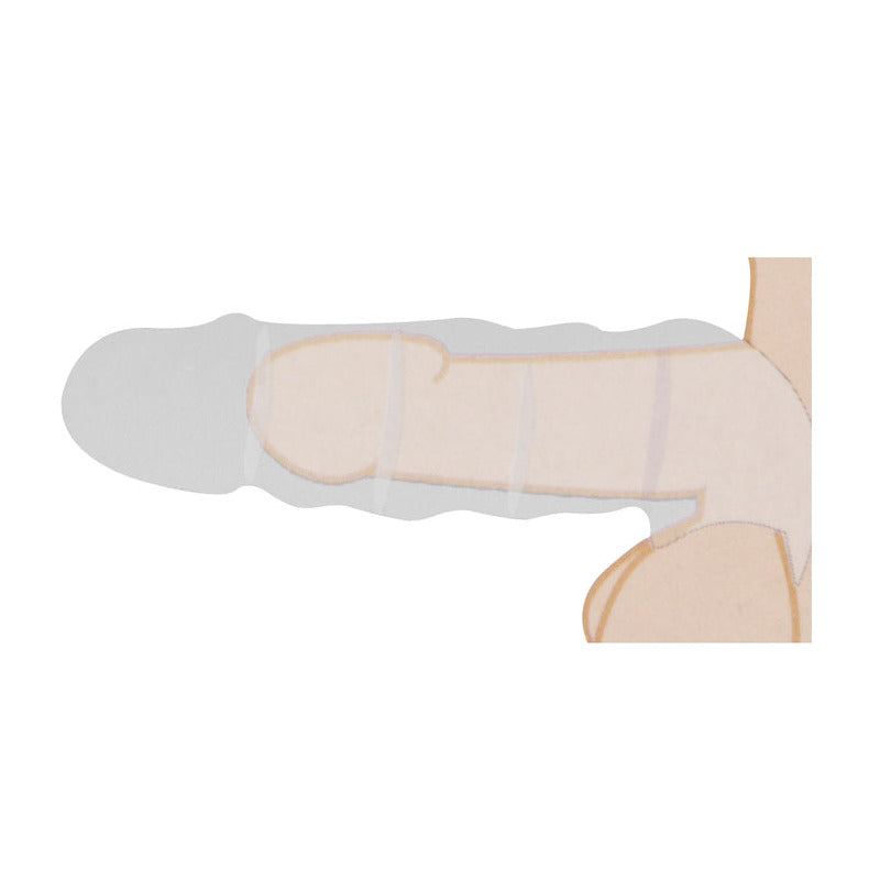 Penis extender sleeve on a white background