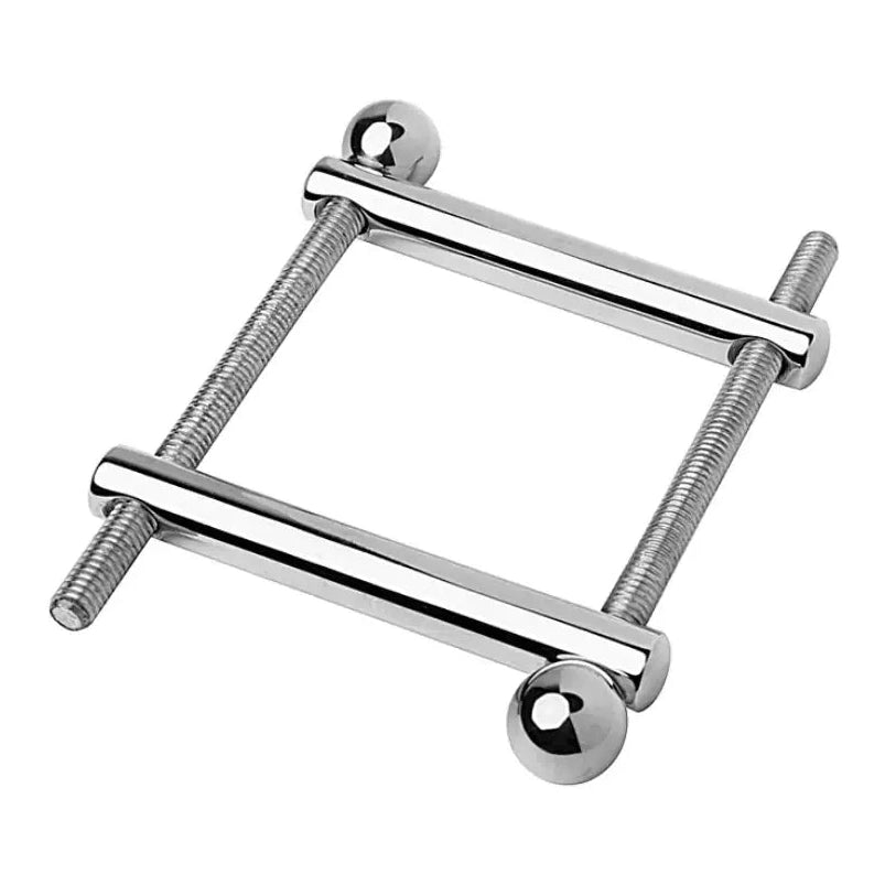 Metallic ball crusher on a white background