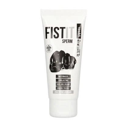 Shots Toys Fist It Sperm Gel Water Based Lubricant 100ml on a white background