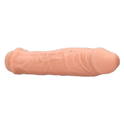 Shots Toys RealRock Skin 6 Inch Penis Sleeve Extender Light on a white background