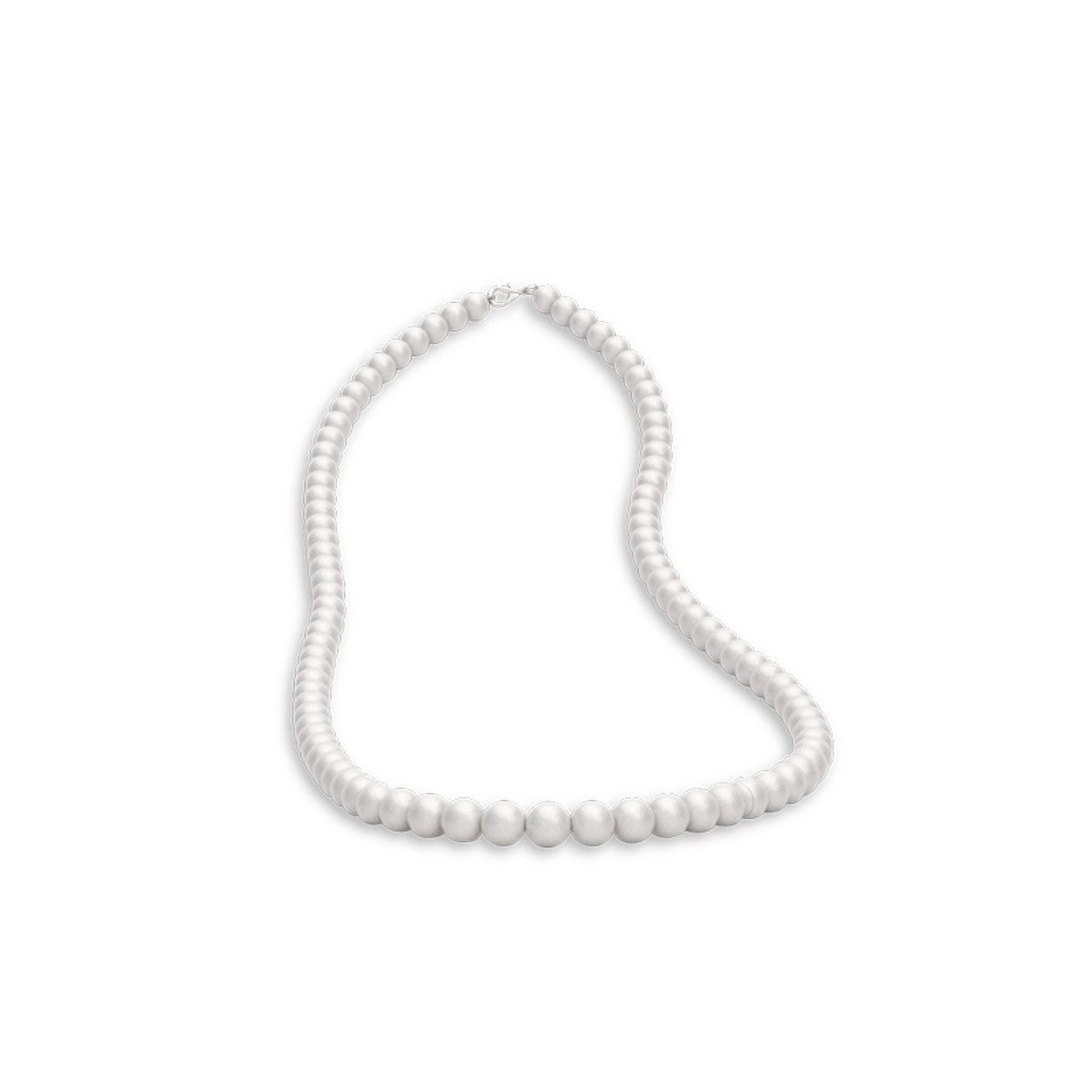 Pearl necklace on a white background