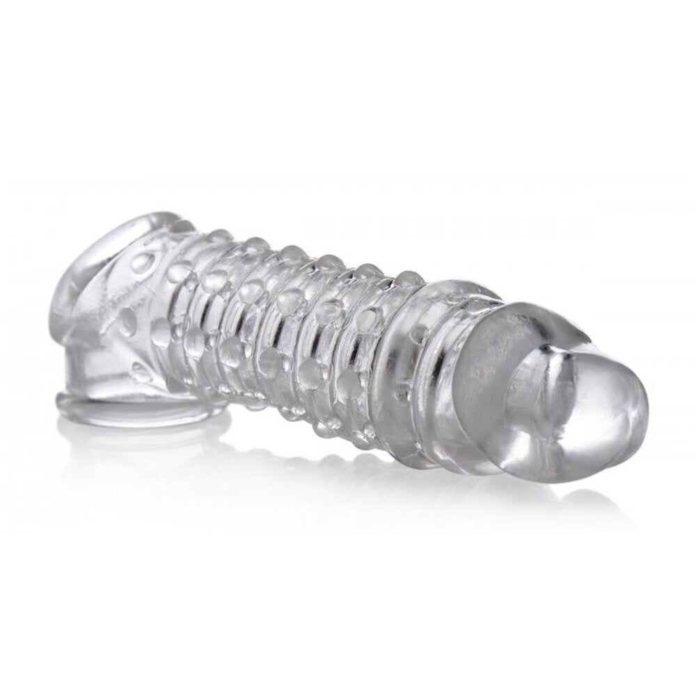 Size Matters Penis Enhancer Sleeve 1.5 Inches Extender Cock Ring Girth Extension