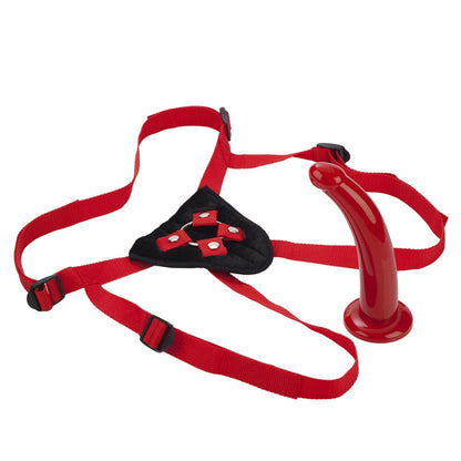 Sophias Red Rider 7 Inch Strap On Dildo Adjustable G-Spot Anal Pegging Kink BDSM