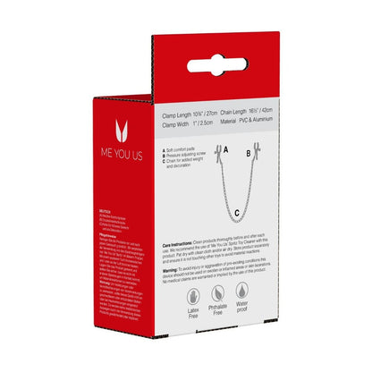 Product packaging with red and white design on a white background