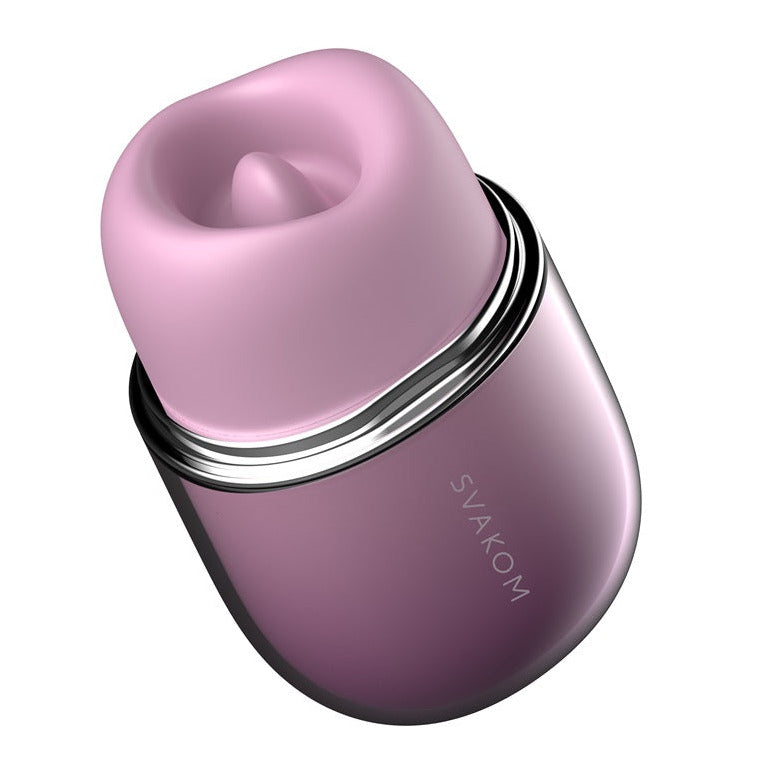 Svakom Klitty Dual Action Licking Suction Clitoral Vibrator Stimulator Silicone Couples App Remote Control on a white background