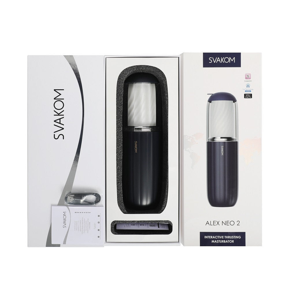 Svakom Alex Neo 2 product packaging on a white background