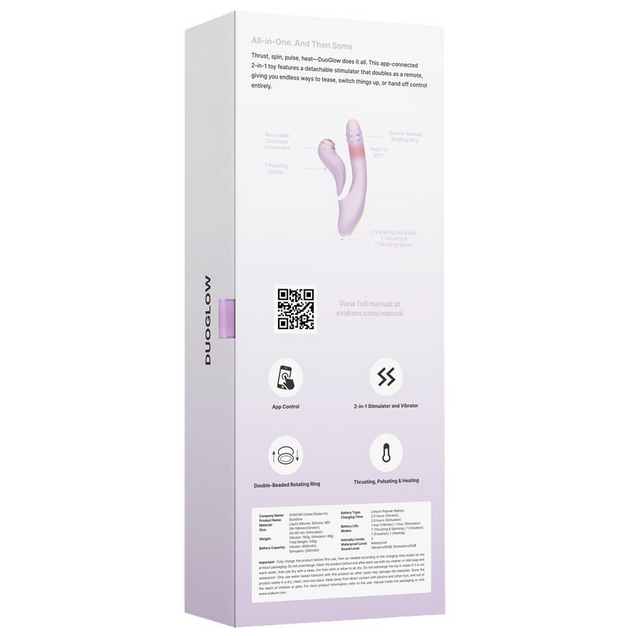 Purple packaging box with a product illustration and text on a white background
