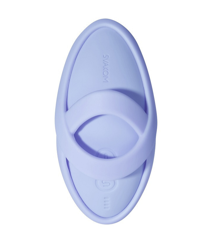 Svakom Echo 2 Silicone Finger Heating Clitoral Vibrator App Controlled Vibe Massager Blue