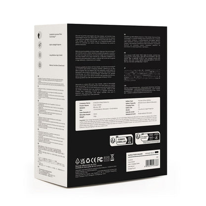 Back view of a product packaging with text and logos on a white background