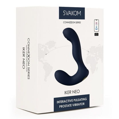 Box of Svakom Iker Neo interactive pulsating prostate vibrator on a white background
