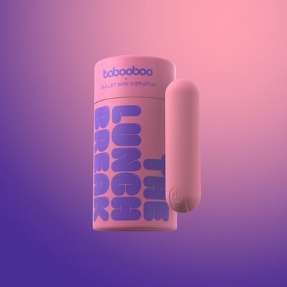 Pink and purple device with 'Tabooboo' branding on a gradient background