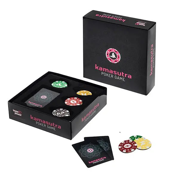 Tease & Please Kama Sutra Poker Couples Erotic Game on a white background