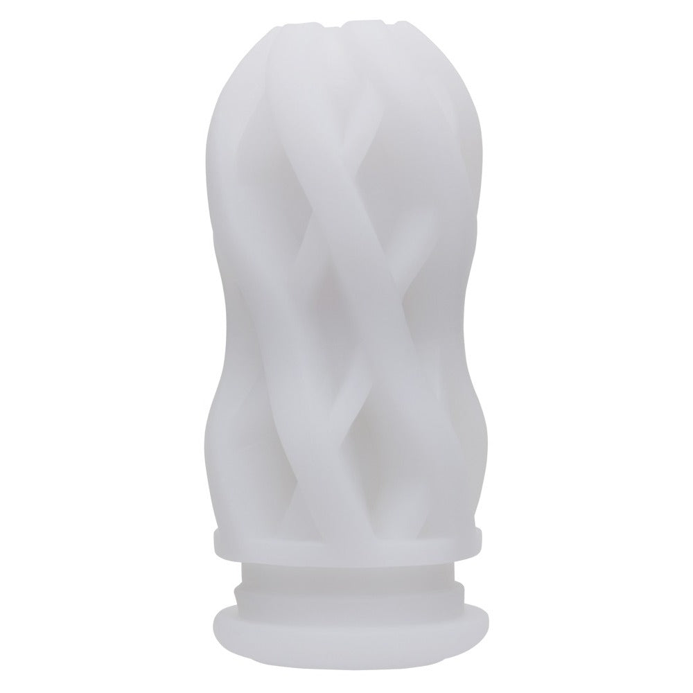 White silicone sleeve on a white background