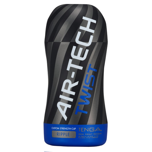 Tenga Air-Tech Twist packaging with black and blue design on a white background