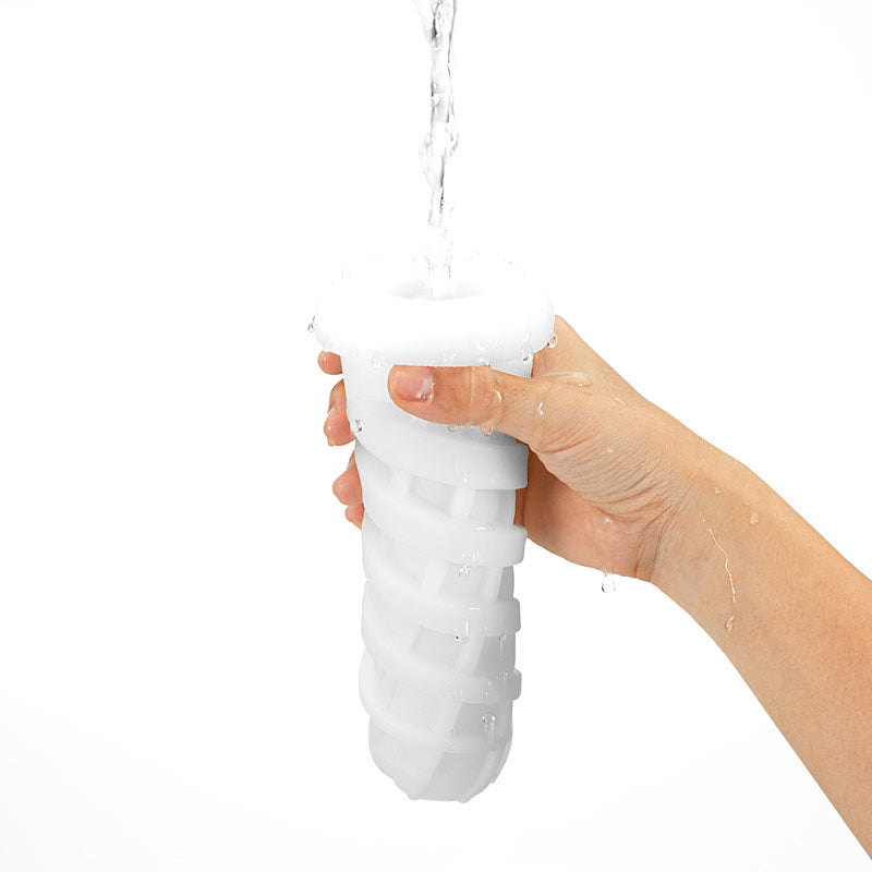 Tenga Air Tech Twist Ripple Reusable Suction Male Masturbator Vacuum Stroker on a white background