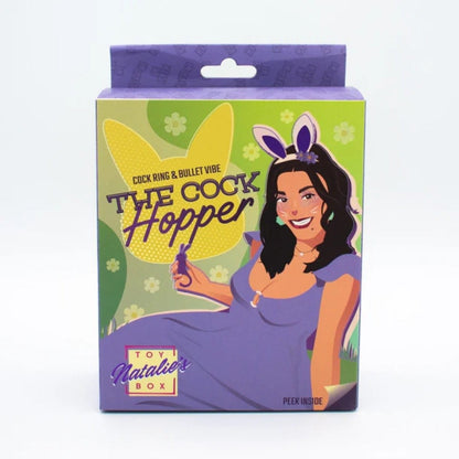 Product packaging for 'The Cock Hopper' by Toy Natalie's Box on a white background