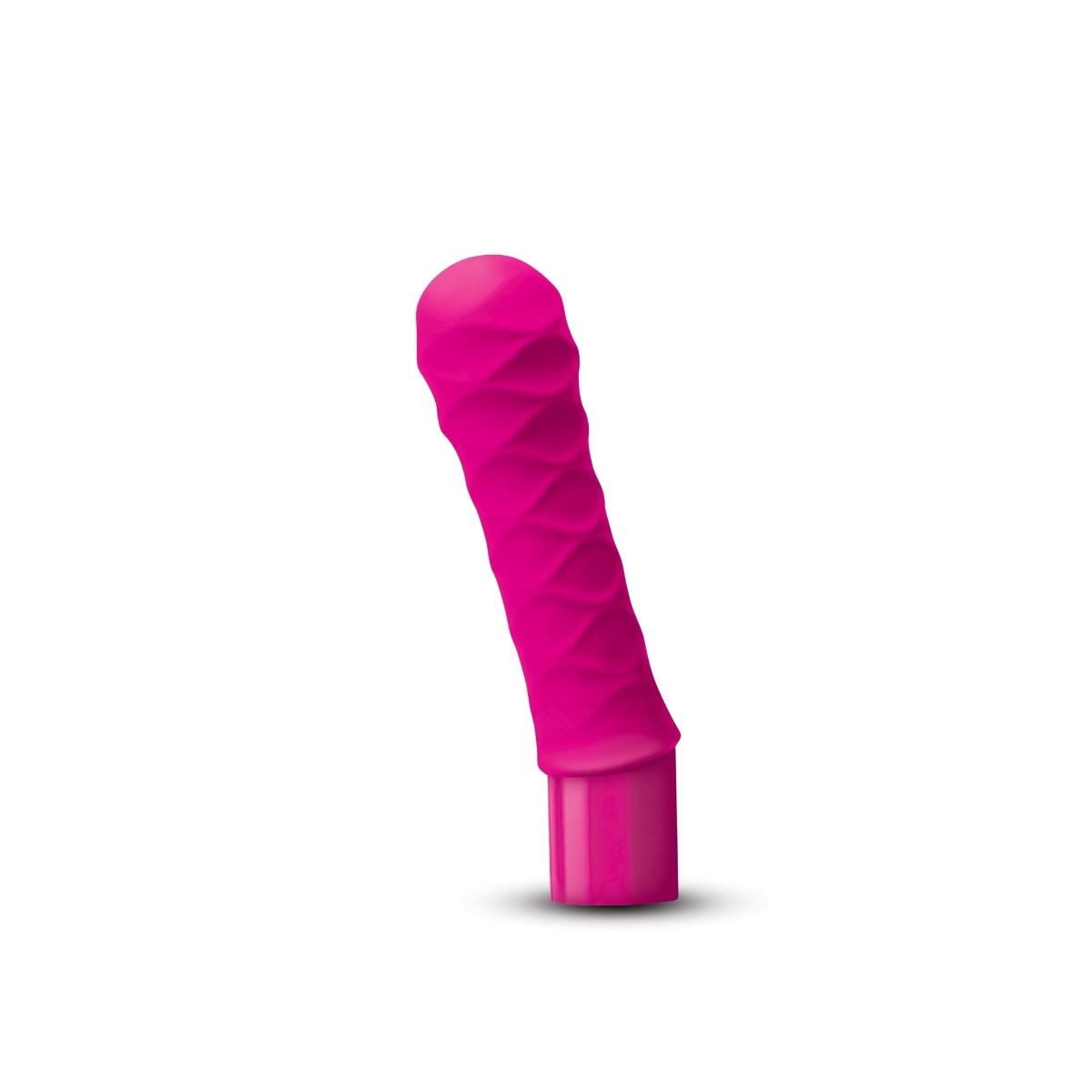 Pink sex toy on a white background