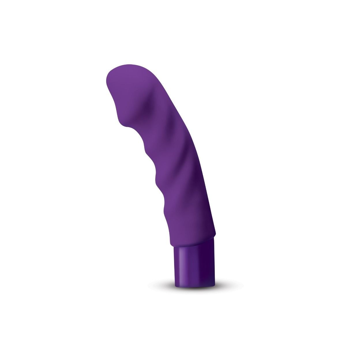 Purple sex toy on a white background