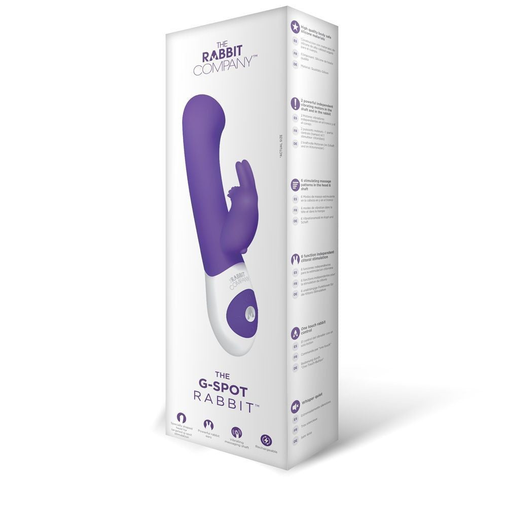 Box of 'The G-Spot Rabbit' product from The Rabbit Company on a white background