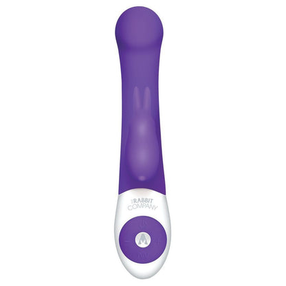 Purple and white electronic device with 'Rabbit Company' branding on a white background