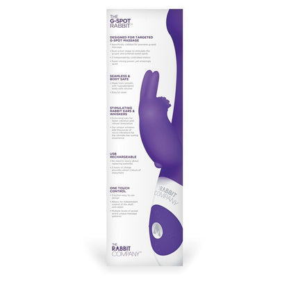 Product packaging for 'The G-Spot Rabbit' by Rabbit Company on a white background