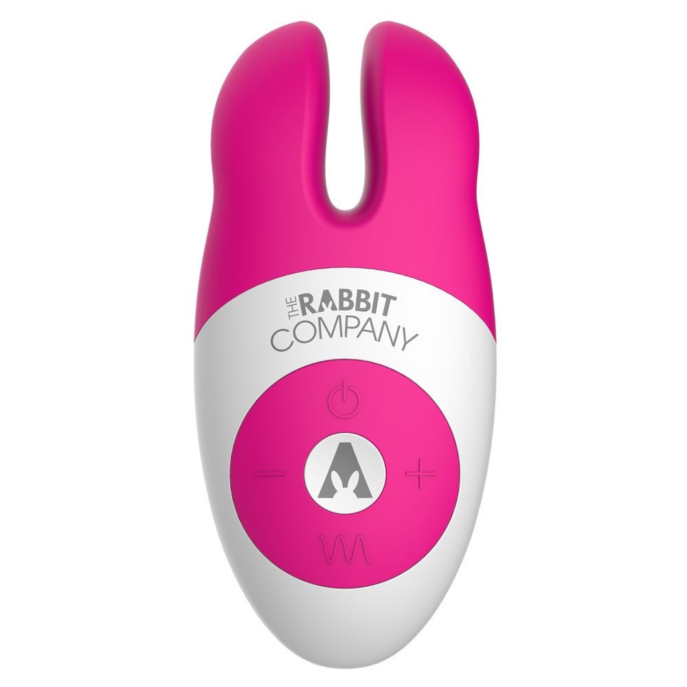 Pink and white device with 'The Rabbit Company' branding on a white background