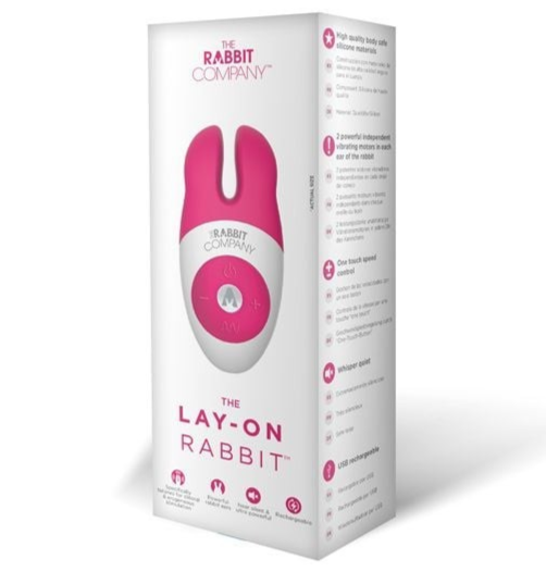 Box of 'The Lay-On Rabbit' product from The Rabbit Company on a white background