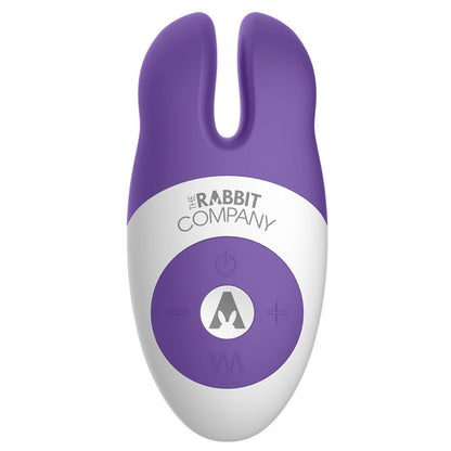 Purple and white device with 'The Rabbit Company' branding on a white background