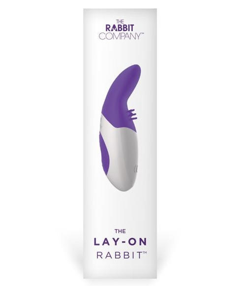 Product packaging for 'The Lay-On Rabbit' by The Rabbit Company on a white background