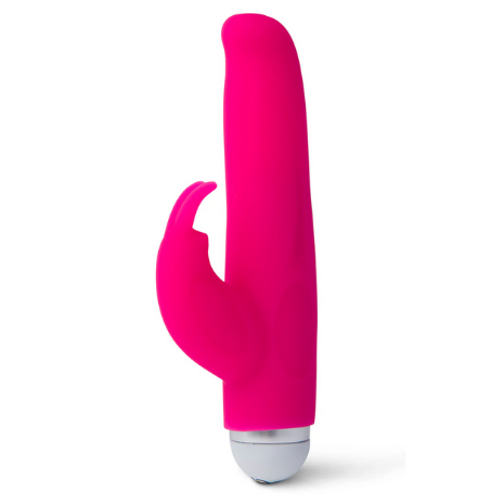 Pink rabbit vibrator on a white background